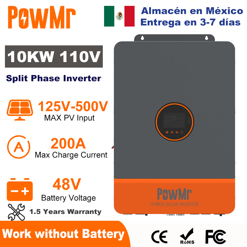 Split Phase Inverter 10Kw 110V 220V - PowMr 10 кВт разделенный фазовый инвертор